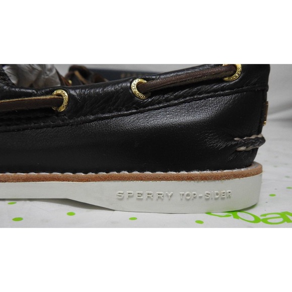 Sperry Top Sider Gold Cup women's size 5 M Dark brown 2 eye boat shoe loafers - Picture 4 of 8